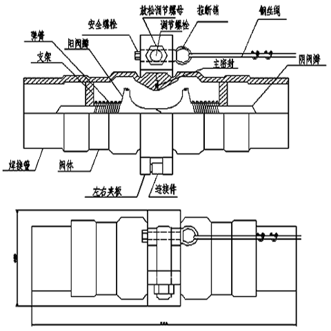 拉斷閥規格尺寸表