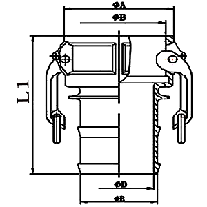 鋁合金快速接頭C型規(guī)格