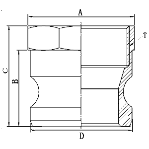 黃銅快速接頭A型規格
